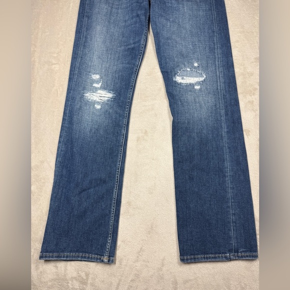 Closed Organic Cotton Blend Candiani Denim Straight Leg High Rise Blue Jeans 25 - Picture 5 of 16